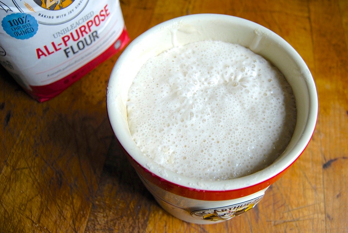 How to make your own sourdough starter via @kingarthurflour